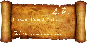 Lippay Pompónia névjegykártya